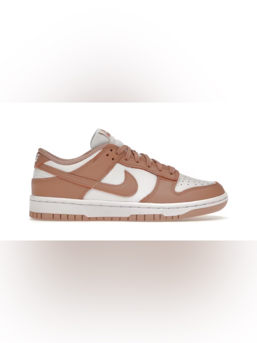 Nike Dunk Low in White & Rose Whisper WNN 6.5
